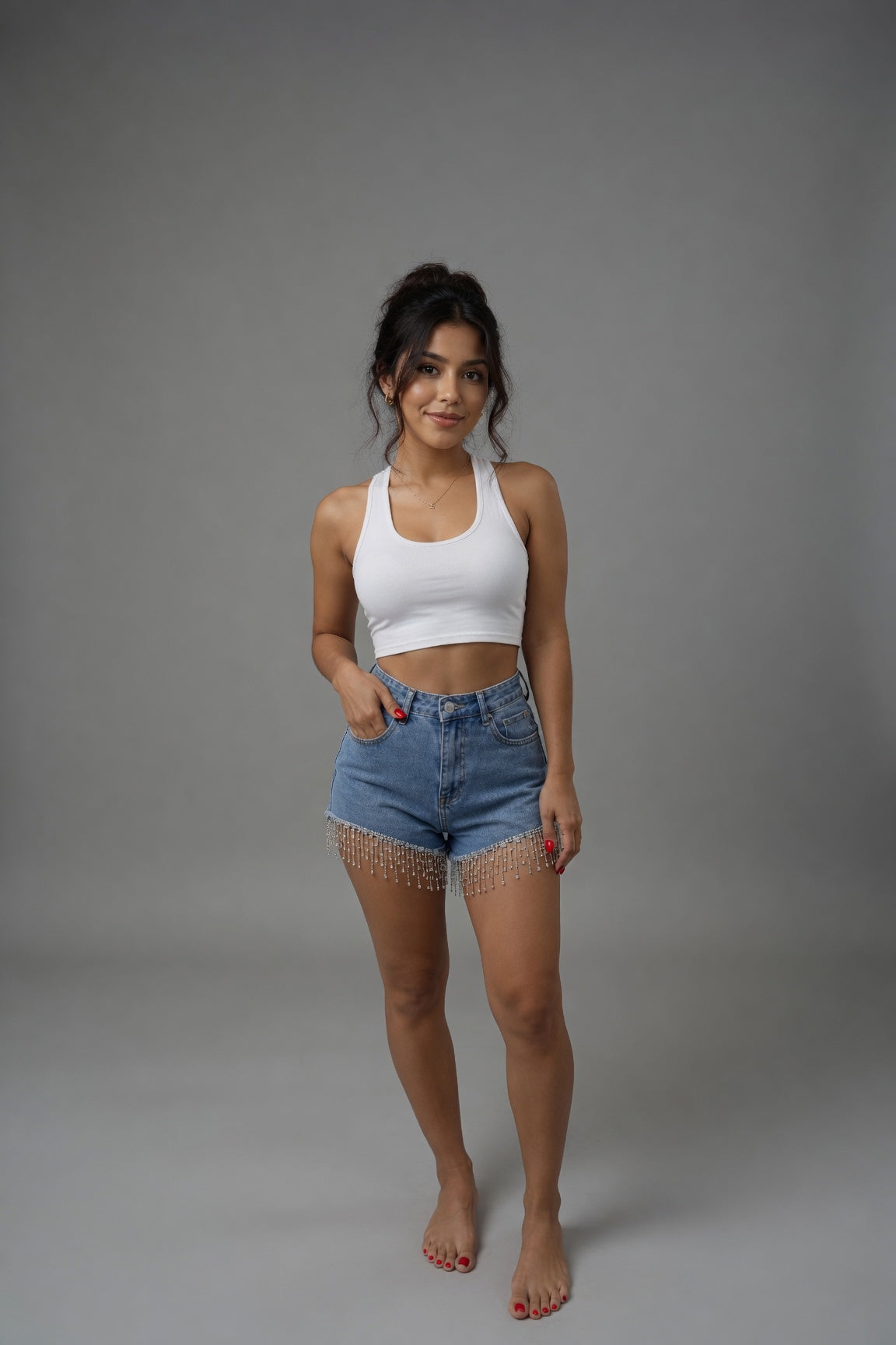 Starlight Denim Shorts