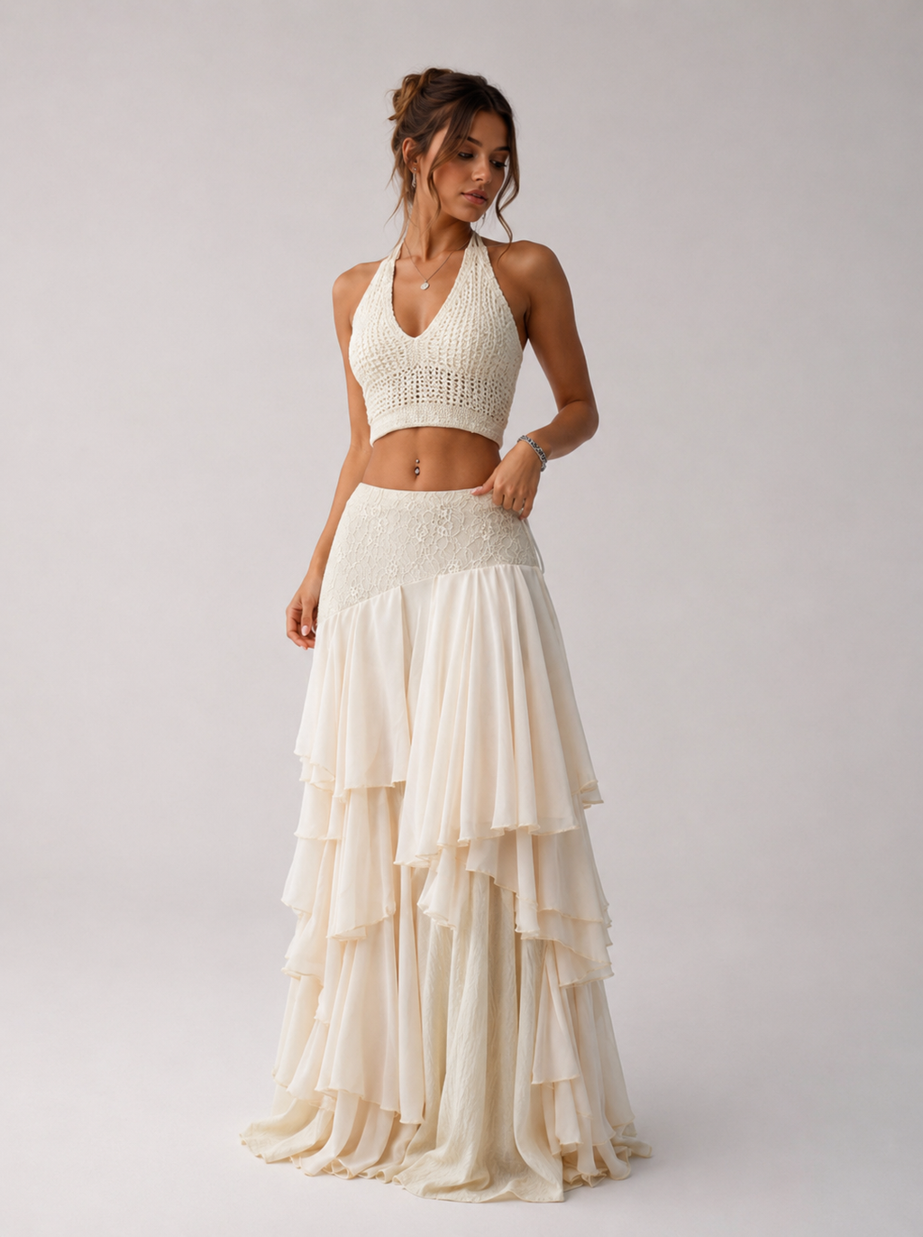 Ivory tide skirt